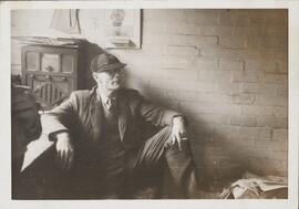 Photograph of Percy Bullock Smoking a Cigarette