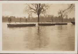 Sepia Photograph of Empty Boats in the Water