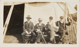 Photograph of Four Men on a Bench