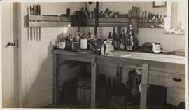 Photograph of Percy Bullock's Workbench