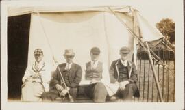 Photograph of Four Men on a Bench